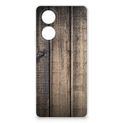 OPPO A58 4G | Bumper Hoesje | Steigerhout