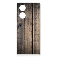 OPPO A58 4G | Bumper Hoesje | Steigerhout