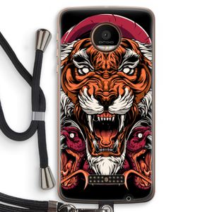 Tiger and Rattlesnakes: Motorola Moto Z Force Transparant Hoesje met koord