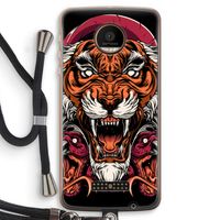 Tiger and Rattlesnakes: Motorola Moto Z Force Transparant Hoesje met koord