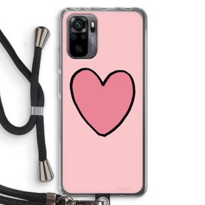 Hartje: Xiaomi Redmi Note 10 Pro Transparant Hoesje met koord