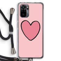 Hartje: Xiaomi Redmi Note 10 Pro Transparant Hoesje met koord