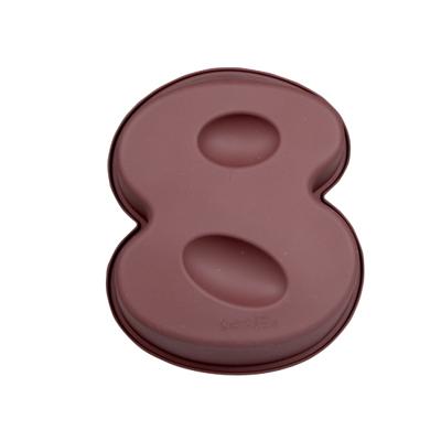 8 jaar leeftijd bakvorm - taartvorm - cakevorm - Siliconen bakvorm - verjaardag