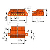 WAGO 2231-312/031-000 Female behuizing (kabel) 2231 Totaal aantal polen: 12 Rastermaat: 5.08 mm Inhoud: 25 stuk(s) - thumbnail