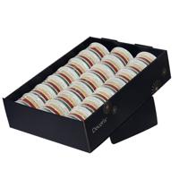 Cadeaulint decoris rol met 4 kleuren assorti | 21 stuks