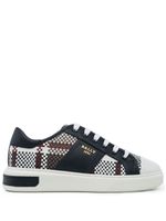 Bally baskets Myller en cuir à motif tartan - Bleu - thumbnail