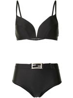 Fendi Pre-Owned bikini à plaque FF - Noir - thumbnail