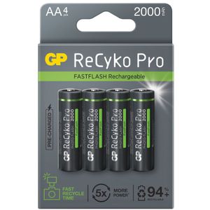 ReCyko Pro Photoflash 1,2V AA Oplaadbaar batterij, 4 stuks Batterij