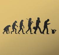 Pokemon Go Menselijke Evolutie Muursticker