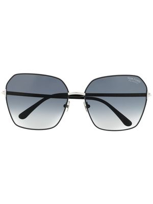 TOM FORD Eyewear lunettes de soleil à monture oversize - Noir