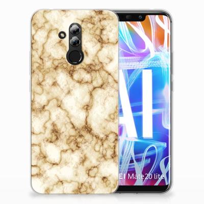 Huawei Mate 20 Lite | TPU | Siliconen hoesje | Marmer Goud