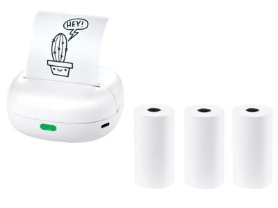 SILVERCREST Mini printer met 3 rollen printpapier