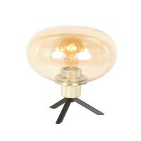 Steinhauer TafellampReflexion Ø 22cm - met amber glas - 2681ME