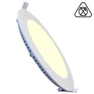 LED Downlight Slim Pro - Aigi - Inbouw Rond 20W - Warm Wit 3000K - Mat Wit - Ø240mm