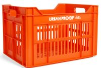 UrbanProof Urban proof fietskrat recycled kunststof 30l oranje 40x30x25 cm - thumbnail