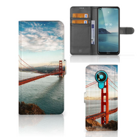 Nokia 3.4 Flip Cover Golden Gate Bridge - thumbnail