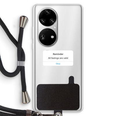 Reminder: Huawei P50 Pro Transparant Hoesje met koord