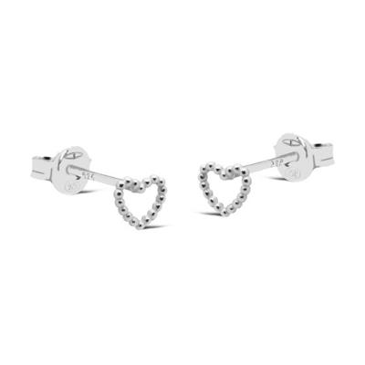 Karma Oorbellen Elsie Open Heart | Zilver