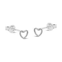 Karma Oorbellen Elsie Open Heart | Zilver