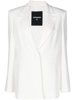 Patrizia Pepe blazer en crêpe à simple boutonnage - Blanc