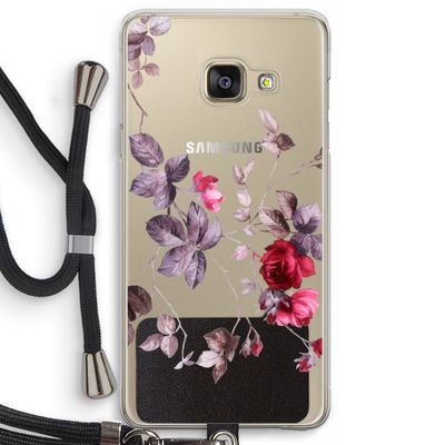 Mooie bloemen: Samsung Galaxy A3 (2016) Transparant Hoesje met koord