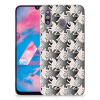 Samsung Galaxy M30 TPU Hoesje Salamander Grey - thumbnail