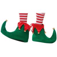 Elfen schoenen - groen - 30 cm - volwassenen - elf accessoires - elfenschoentjes