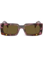 Prada Eyewear lunettes de soleil à monture rectangulaire - Violet