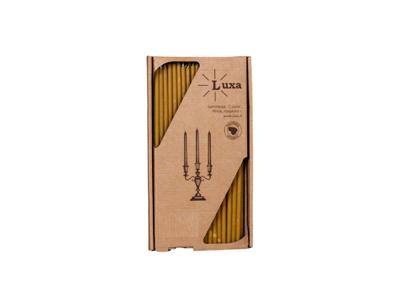 Luxa Bijenwaskaarsen - dun - 25 cm - 60 st.