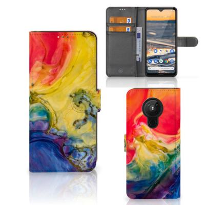 Hoesje Nokia 5.3 Watercolor Dark Hoesje Nokia 5.3 Watercolor Dark