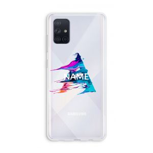 Abstract Spectrum: Galaxy A71 Transparant Hoesje