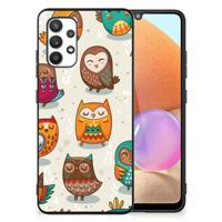 Samsung Galaxy A32 4G | A32 5G Enterprise Editie Dierenprint Telefoonhoesje Vrolijke Uilen