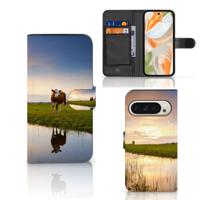 Google Pixel 9 | 9 Pro | Telefoonhoesje | Met pasjeshouder | Koe