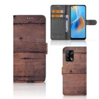 OPPO A74 4G | Book Style Case | Old Wood