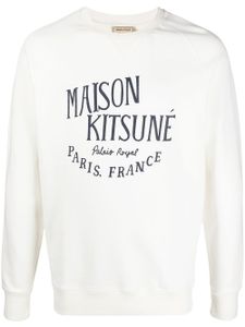 Maison Kitsuné sweat à logo imprimé - Blanc