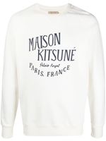 Maison Kitsuné sweat à logo imprimé - Blanc