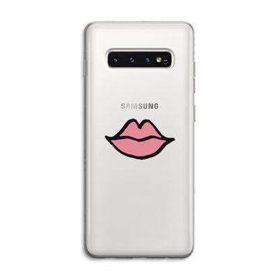 Kusje: Samsung Galaxy S10 4G Transparant Hoesje