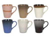 Studio Tavola Koffiekopjes met oor Earth - 310 ml - 6 stuks