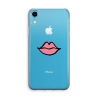 Kusje: iPhone XR Transparant Hoesje