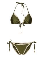 ZIMMERMANN bikini Junie à bords en crochet - Vert ZIMMERMANN bikini Junie à bords en crochet - Vert