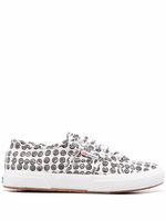 Superga baskets à imprimé graphique - Blanc