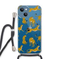 Luipaard: iPhone 13 Transparant Hoesje met koord