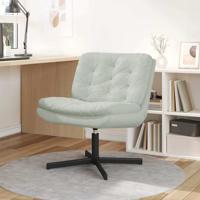 Draaibare Relaxstoel Lichtgrijs 63 x 75 x 76 cm Fluweel