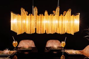 Extravagante hanglamp ROYAL 120cm gouden hanglamp - 42003