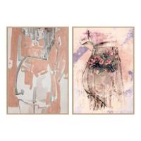 Canvas DKD Home Decor polyestyreen Canvas Vrouw Canvas DKD Home Decor polyestyreen Canvas Vrouw