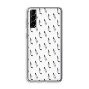 Pluimen: Samsung Galaxy S21 Plus Transparant Hoesje