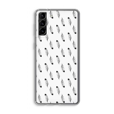 Pluimen: Samsung Galaxy S21 Plus Transparant Hoesje