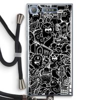 Vexx Black City : Sony Xperia XZ1 Transparant Hoesje met koord