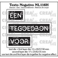 Crealies • texto negativo een tegoedbon voor