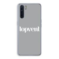 Topvent Grijs Wit: Oppo A91 Transparant Hoesje Topvent Grijs Wit: Oppo A91 Transparant Hoesje